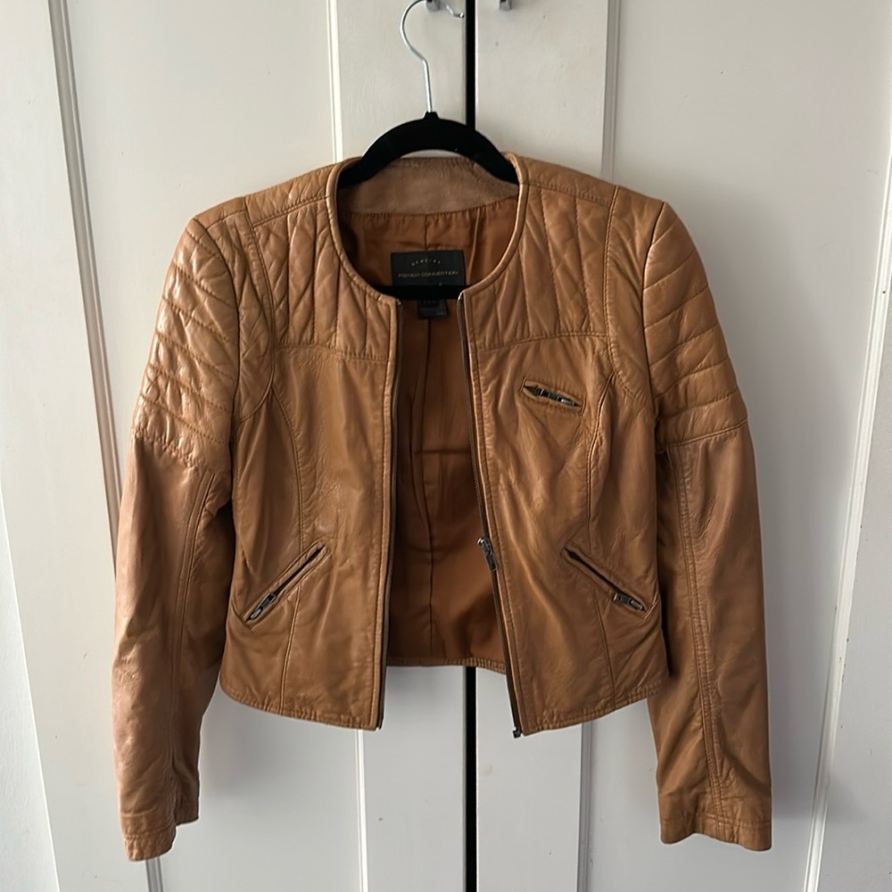 French Connection genuine leather jacket